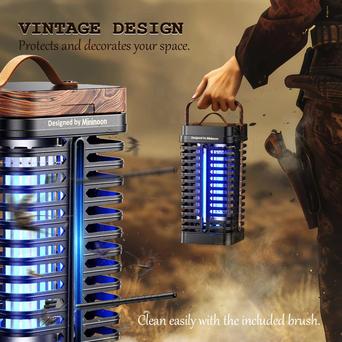 Minimoon 4200V High-Voltage Outdoor Bug Zapper