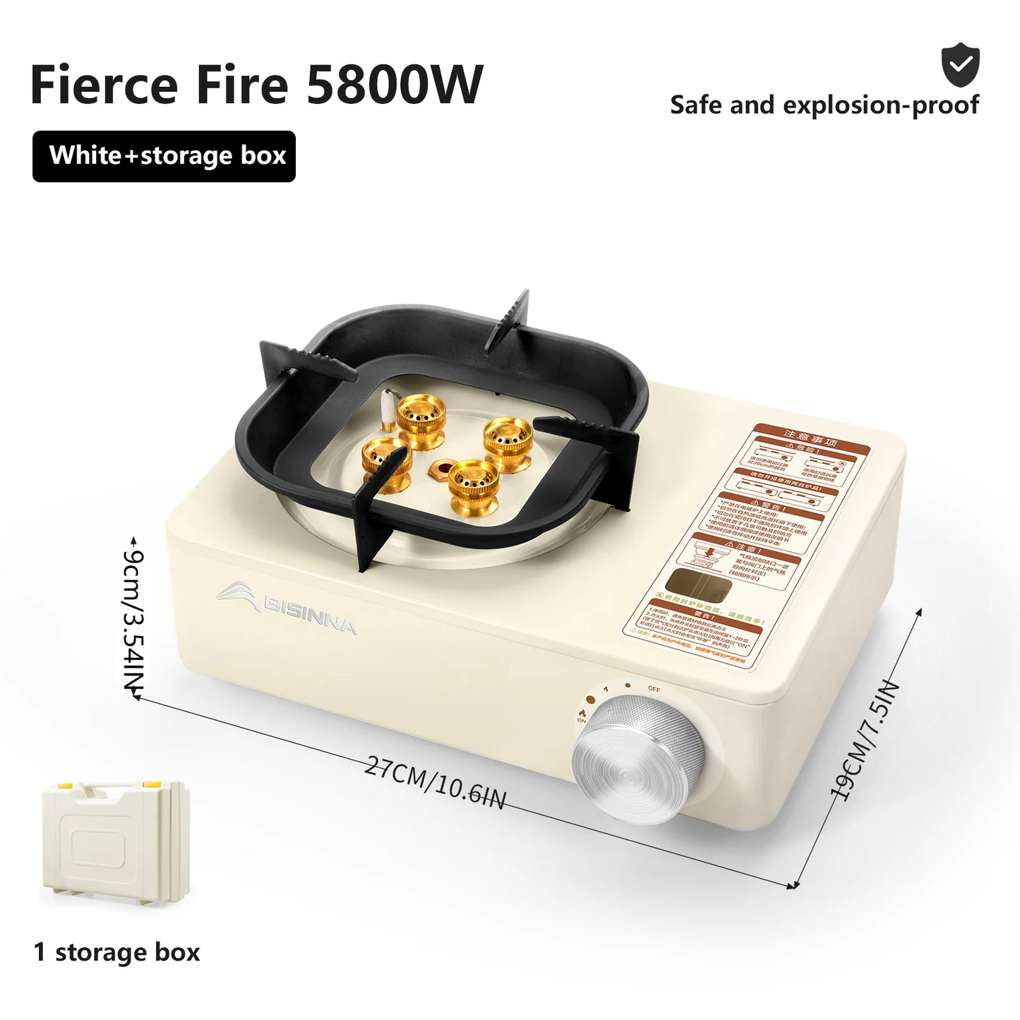 5800W Portable Camping Gas Stove