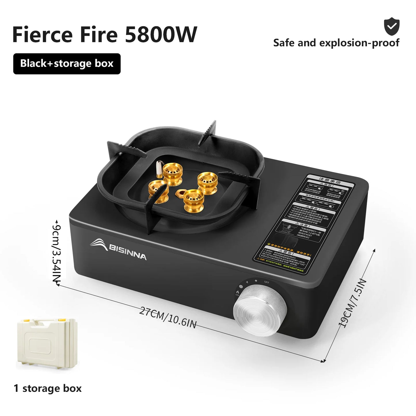 5800W Portable Camping Gas Stove