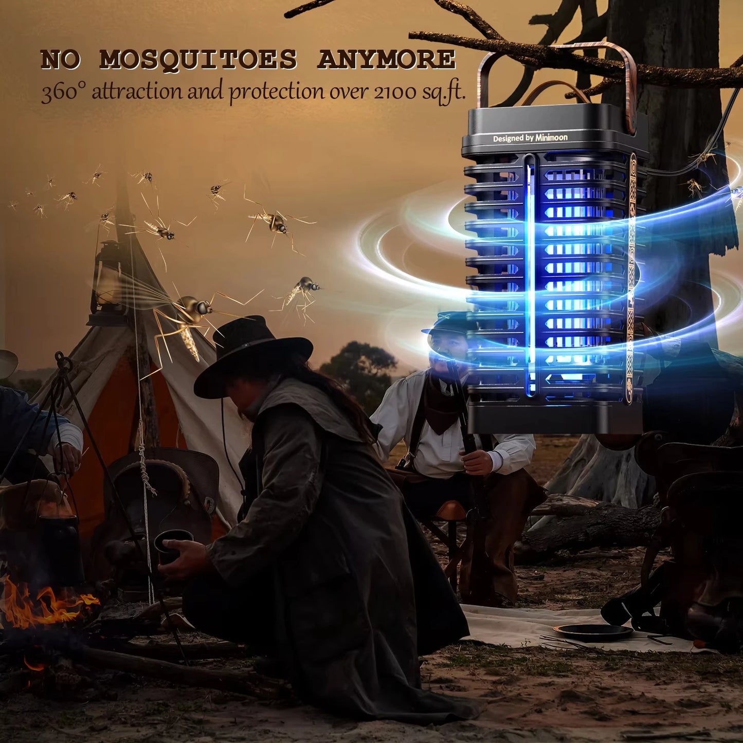 Minimoon 4200V High-Voltage Outdoor Bug Zapper