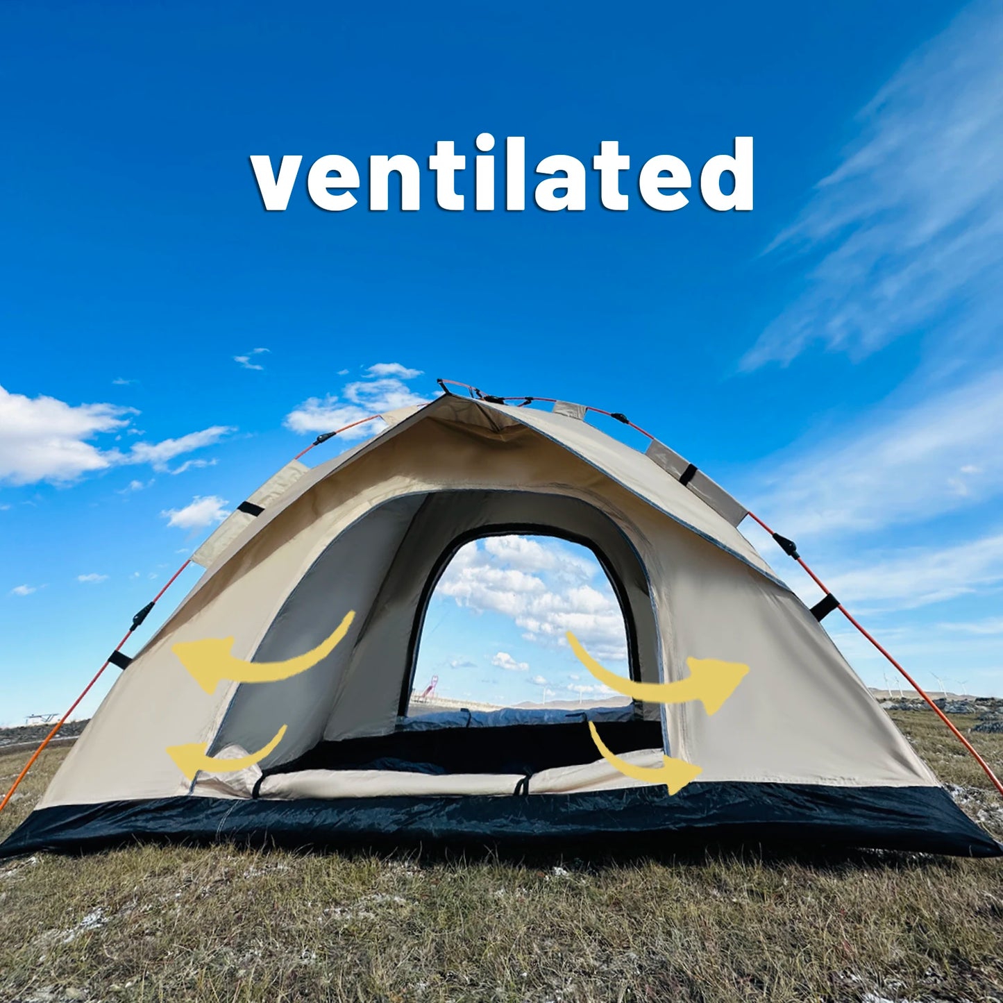 Outdoor Automatic Quick-Open Rain & Sun Shelter Tent