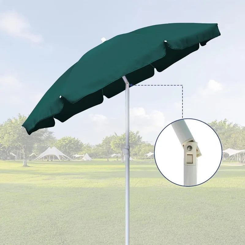 6FT Portable Outdoor Canopy Umbrella
