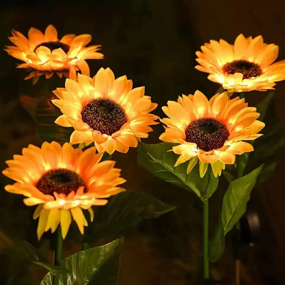 Solar LED Butterfly & Sunflower Festoon Lights