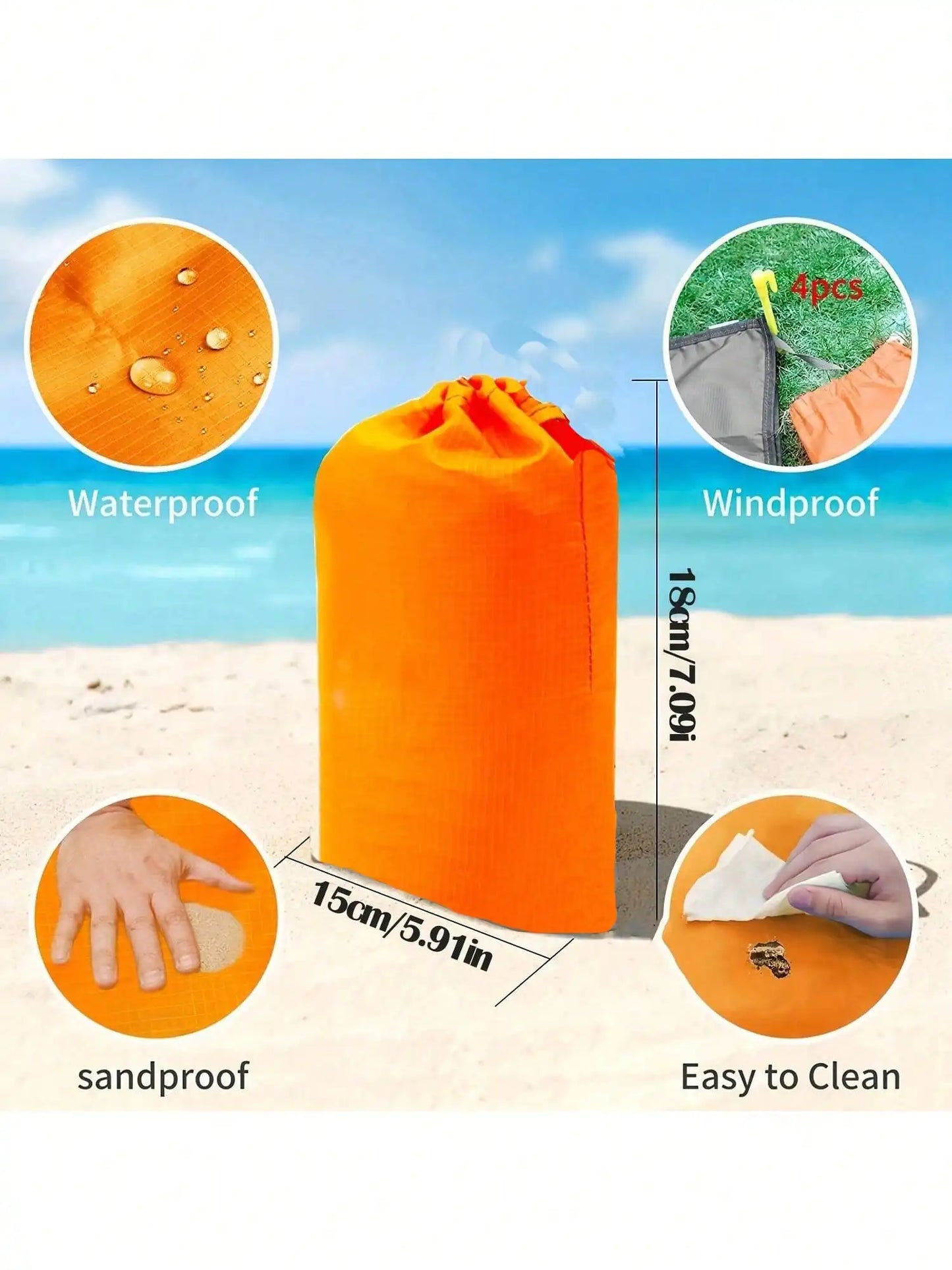 Waterproof Sand proof Foldable Beach Blanket