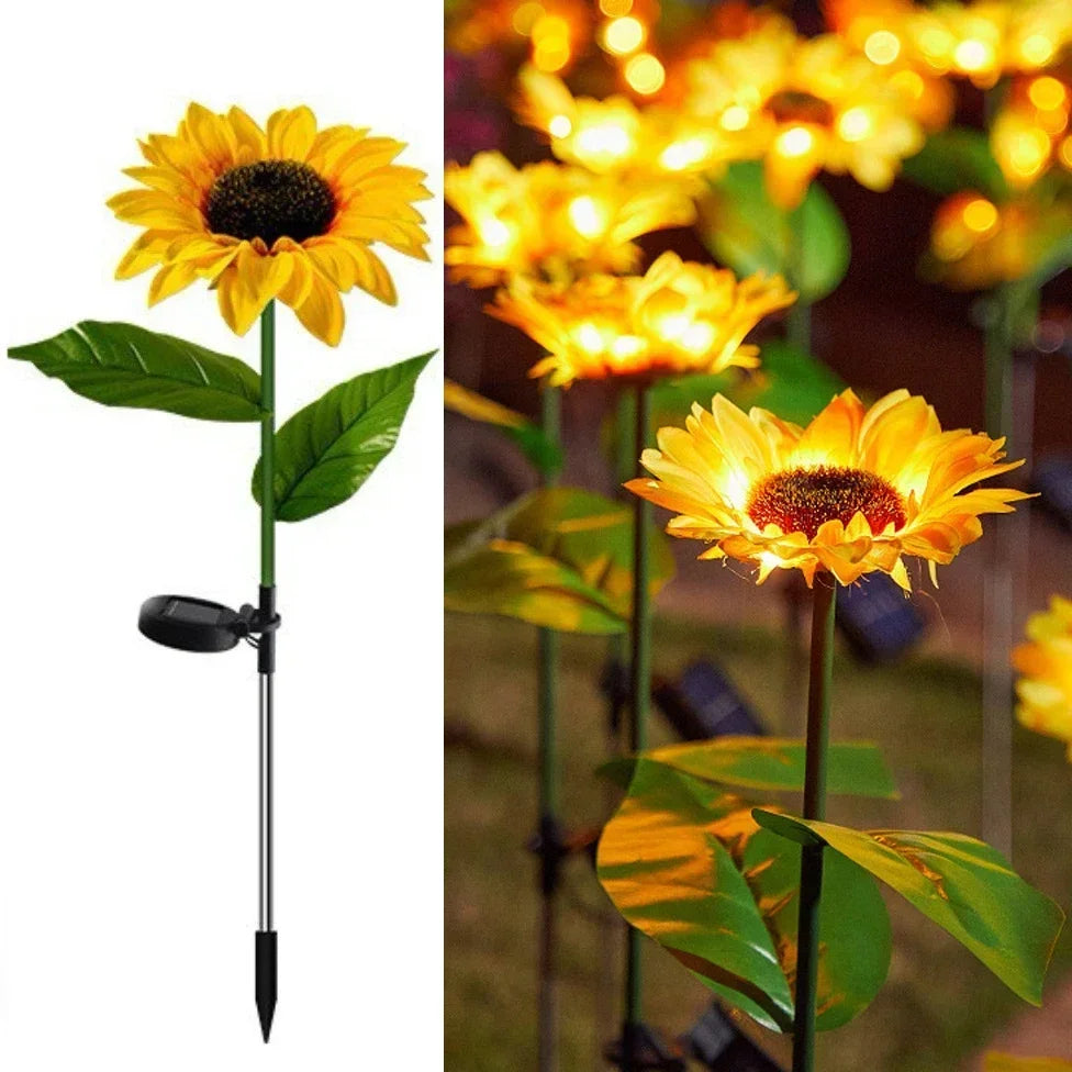 Solar LED Butterfly & Sunflower Festoon Lights