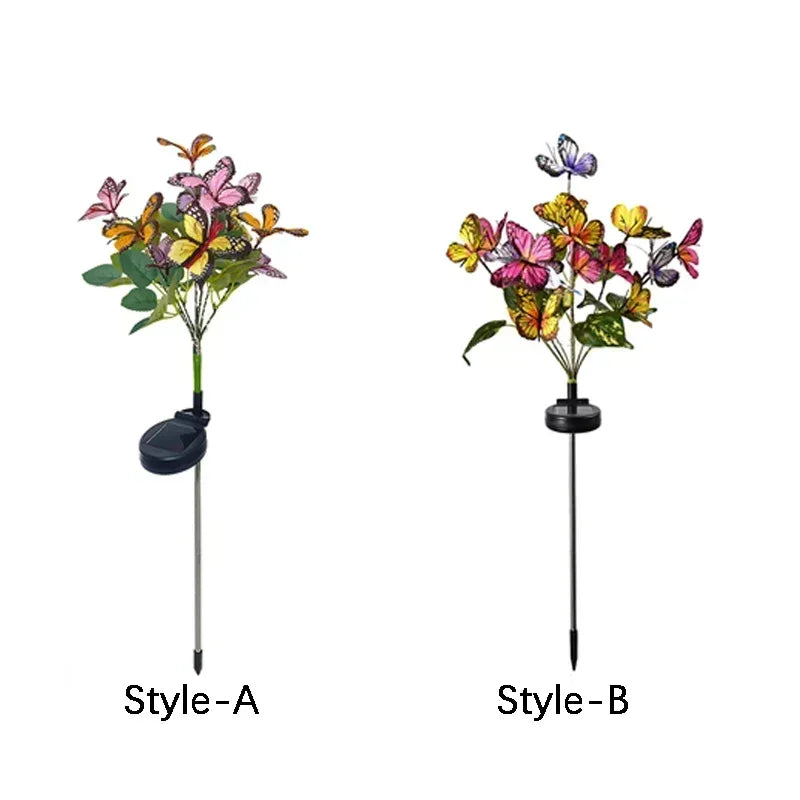 Solar LED Butterfly & Sunflower Festoon Lights