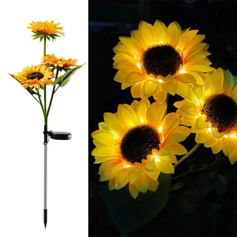 Solar LED Butterfly & Sunflower Festoon Lights
