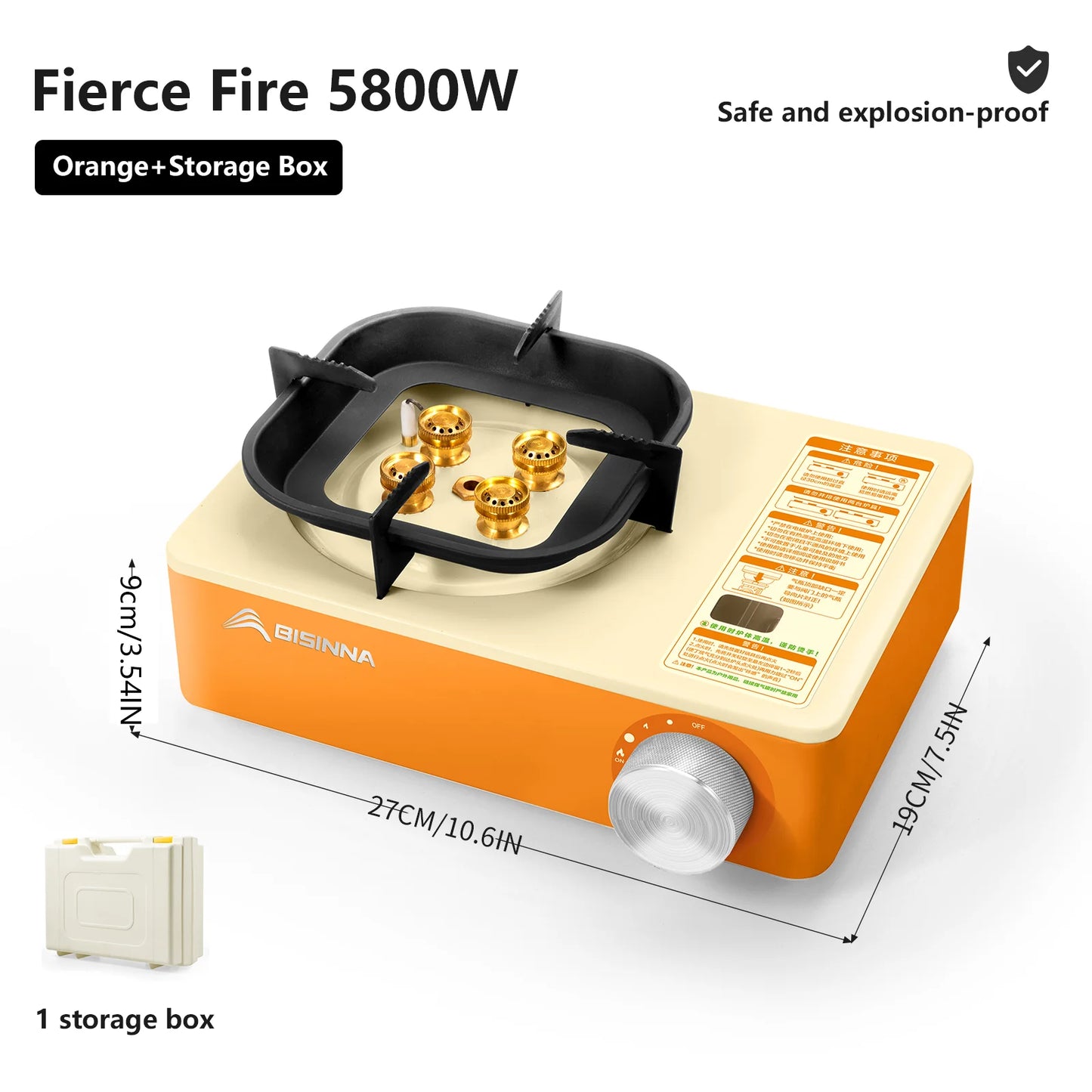 5800W Portable Camping Gas Stove