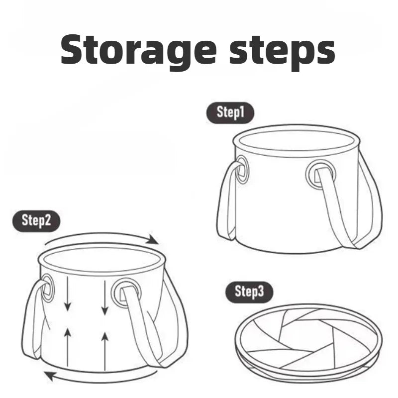 Foldable Waterproof Handheld Bucket