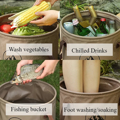 Foldable Waterproof Handheld Bucket
