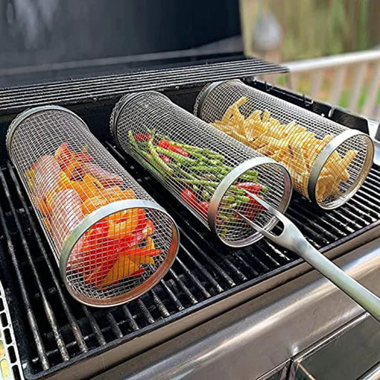 Rolling BBQ Basket