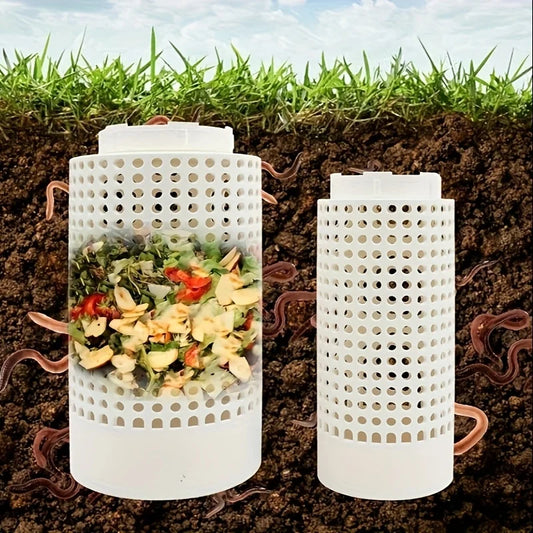 White Plastic Compost Bin