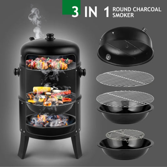 Portable Vertical Charcoal Smoker