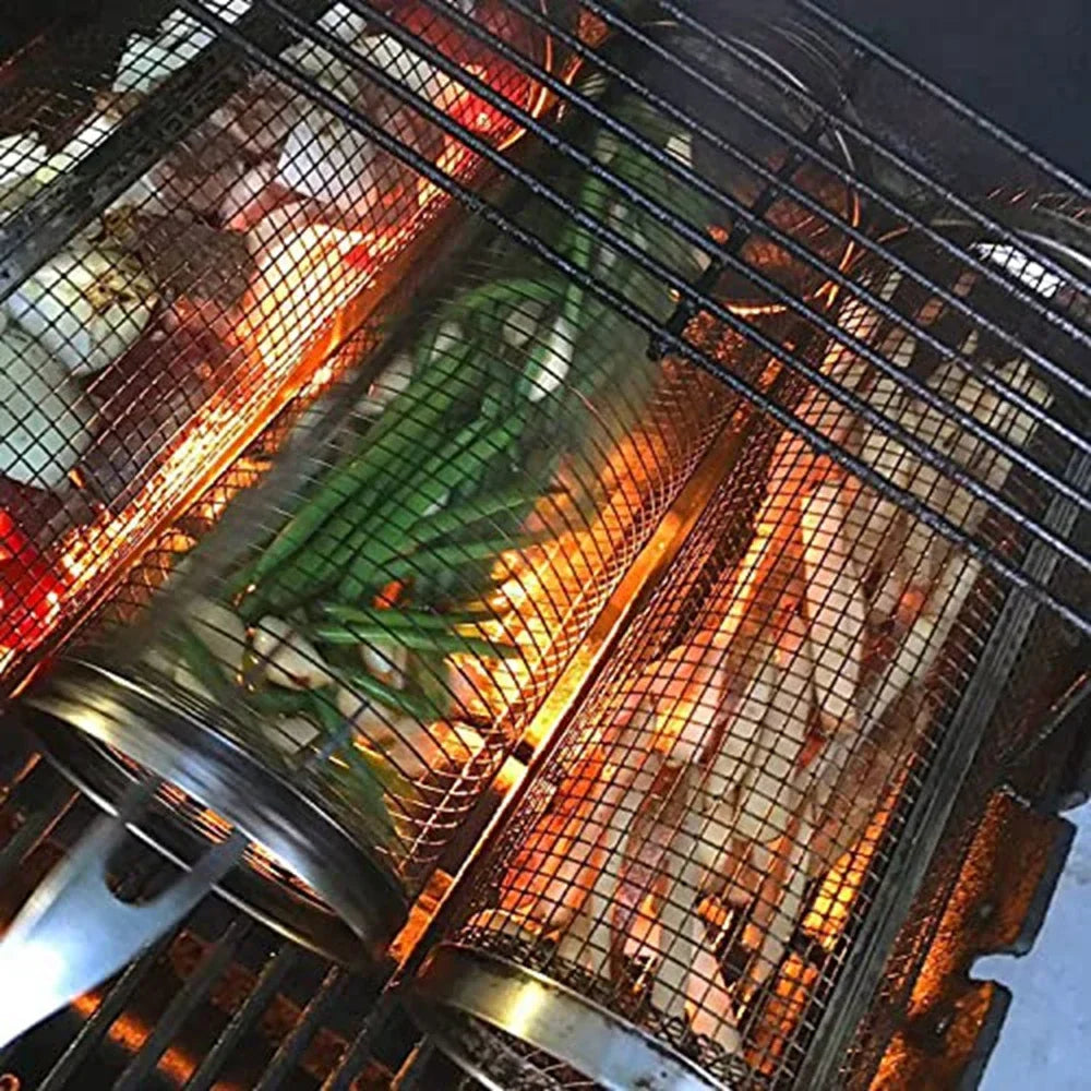 Rolling BBQ Basket