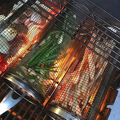 Rolling BBQ Basket