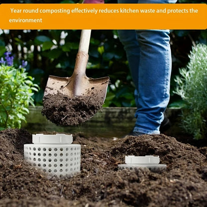 White Plastic Compost Bin