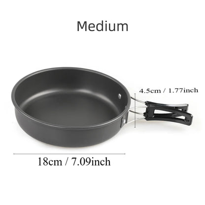 Ultra-Light Aluminum Alloy Camping Pan & Cookware Set