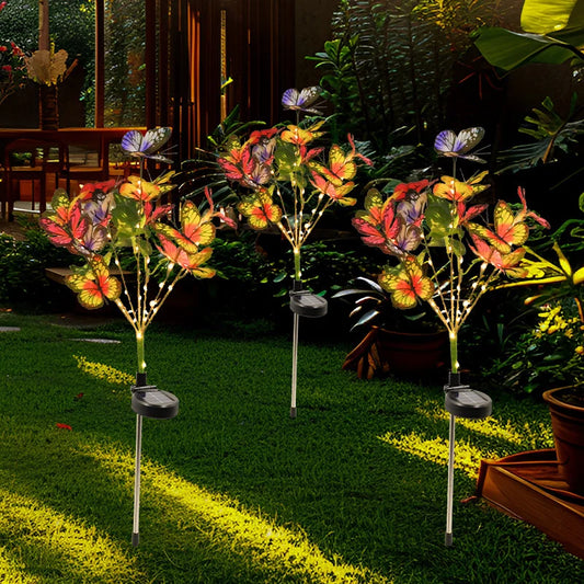 Solar LED Butterfly & Sunflower Festoon Lights